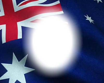 Aussie flag Photo frame effect