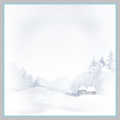 paysage de neige Fotomontage