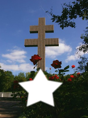 croix de lorraine Montaje fotografico