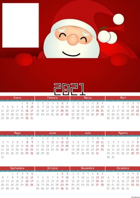 calendario santa Fotomontage