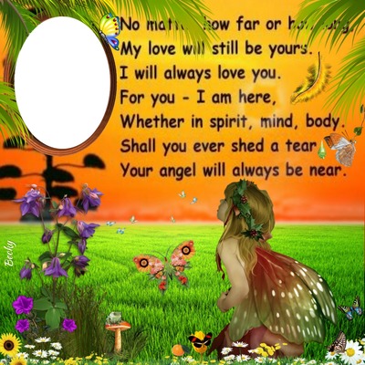 I WILL ALWAYS LOVE YOU Photo frame effect