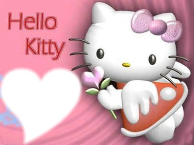 Corazon-Hello Kitty フォトモンタージュ