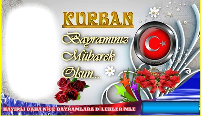 kurban bayram Photo frame effect