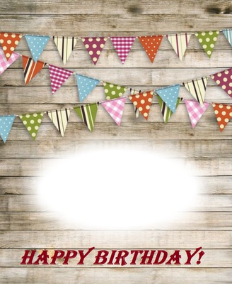 happy birthday Photo frame effect