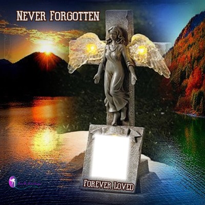 never forgotten Photo frame effect