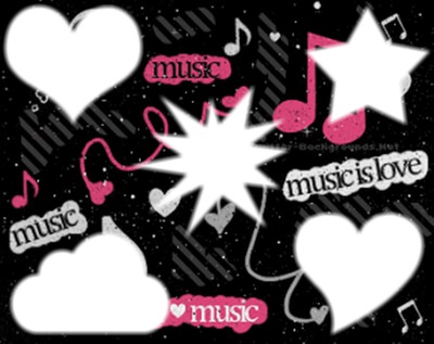 I Love Music Fotomontaż