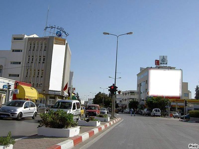 Panneau publicitaire ville d'Algérie Fotomontaggio