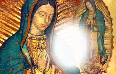 Virgen de guadalupe Fotomontáž