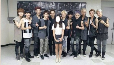 lucky fans exo Montage photo