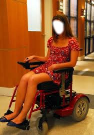 cadeira de rodas Photo frame effect