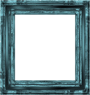 cadre carré bleu Fotomontage