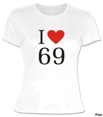 t-shirt 69 Fotomontaggio