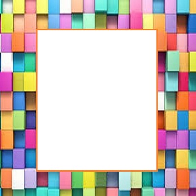marco multicolor. Fotomontage