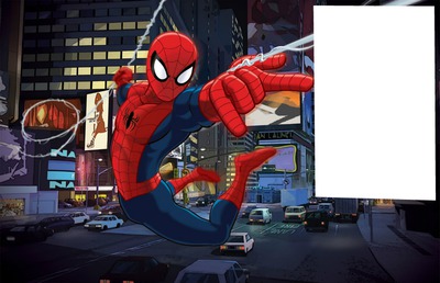 spider-man フォトモンタージュ