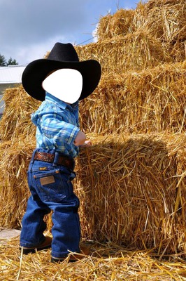 cowboy baby Montaje fotografico