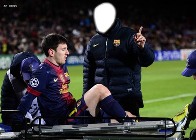 messi out Фотомонтаж