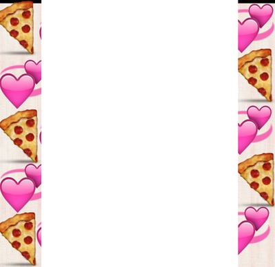 Emoji- pizza- corazón Фотомонтаж