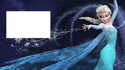 Elsa reine des neige Montage photo
