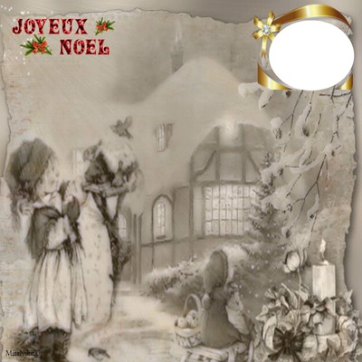 Joyeux Noël Fotomontáž