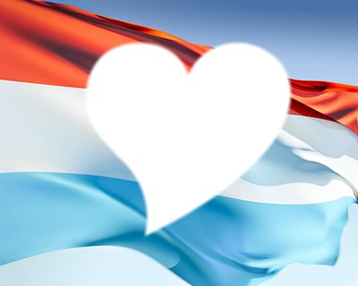 Luxembourg flag Фотомонтаж