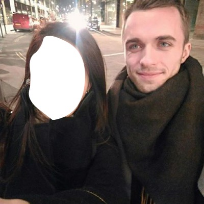 Squeezie and Marie Fotomontasje