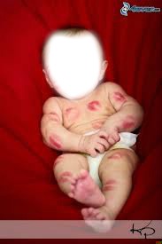 bisous bebe Fotomontasje