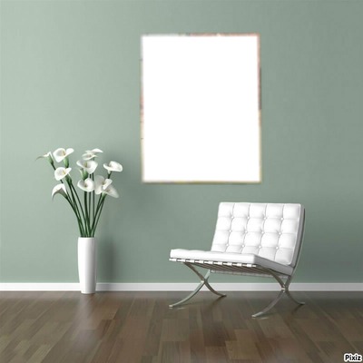 petit fauteuil et rectangle figure Photo frame effect