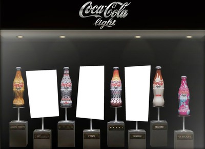 coca cola light Fotomontáž