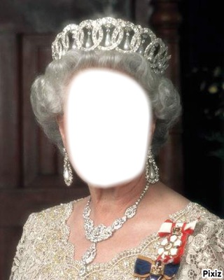 La reine Elisabeth-II Fotomontáž
