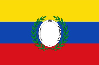 Bandera de la Gran Colombia Montaje fotografico