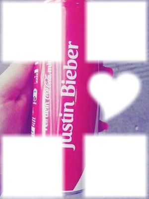 ustin Bieber coca-cola Fotomontaż