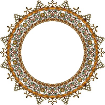 marco circular. Fotomontaža
