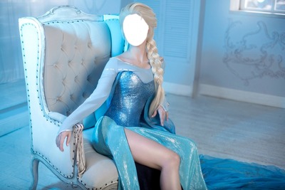 Elsa From Frozen (Costume) "Face" Fotomontāža