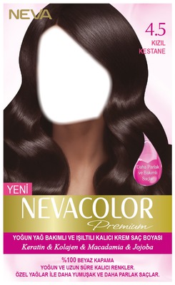 Nevacolor Premium 4.5 Kızıl Kestane - Kalıcı Krem Saç Boyası Seti