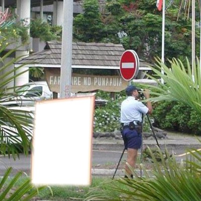 police Photo frame effect
