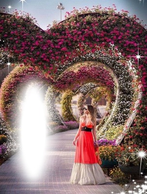 Arco de flores Fotomontáž
