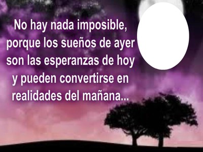 no hay imposibles Photo frame effect