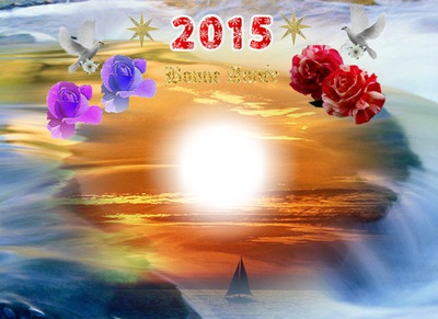 Bonne Année 2015 Photo frame effect