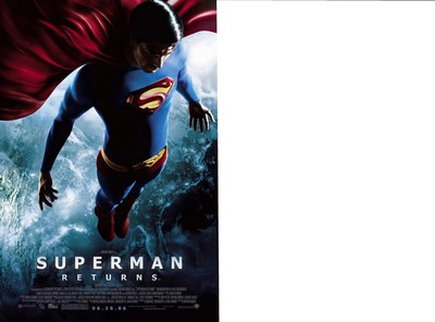 SUPERMAN RETURNS Photo frame effect