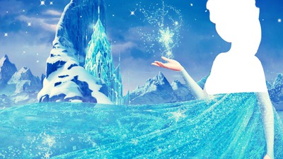 Elsa frozen Φωτομοντάζ
