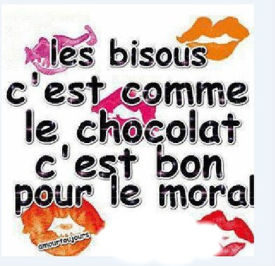 bisous au chocolat Fotomontáž