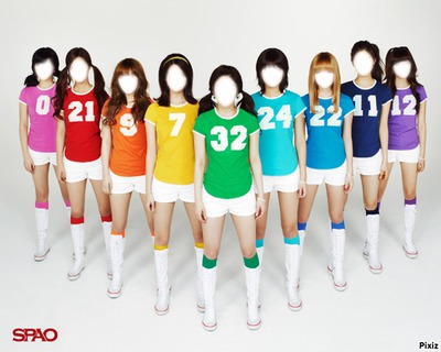 SNSD "What's your favourite jersey?" Fotomontažas