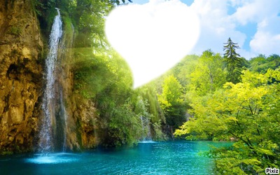 coeur paysages Photo frame effect
