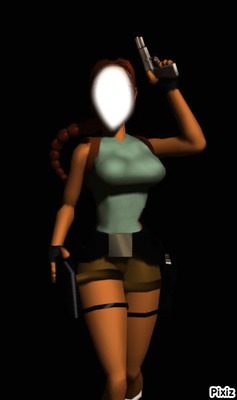 Lara Croft Φωτομοντάζ