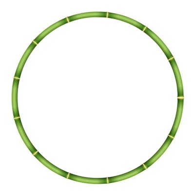 marco circular,  bambú Фотомонтажа