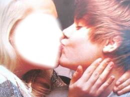 kiss justin bieber Fotomontage