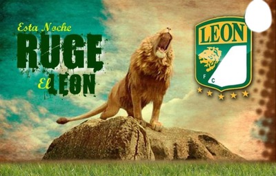 Ruge León Fotomontage
