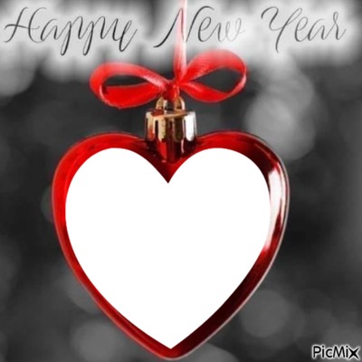 new year Photo frame effect