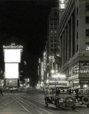 new york by night Photomontage