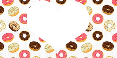 coeur donuts Фотомонтажа